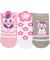 Niedliche Sneakersocken grau/rosa
