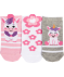 Niedliche Sneakersocken grau/rosa