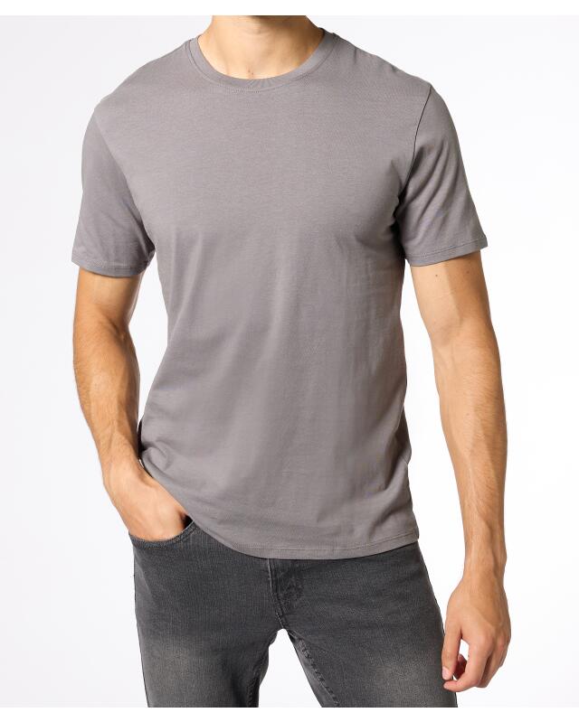 T-shirt basique homme, gris (KiK Basic T-Shirt (grau)) — KiK, produit allemand authentique au Maroc