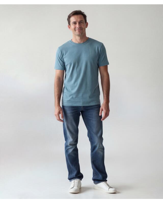 تيشيرت أساسي للرجال، أزرق فاتح (KiK Basic T-Shirt (hellblau)) — KiK, منتج ألماني أصلي في المغرب