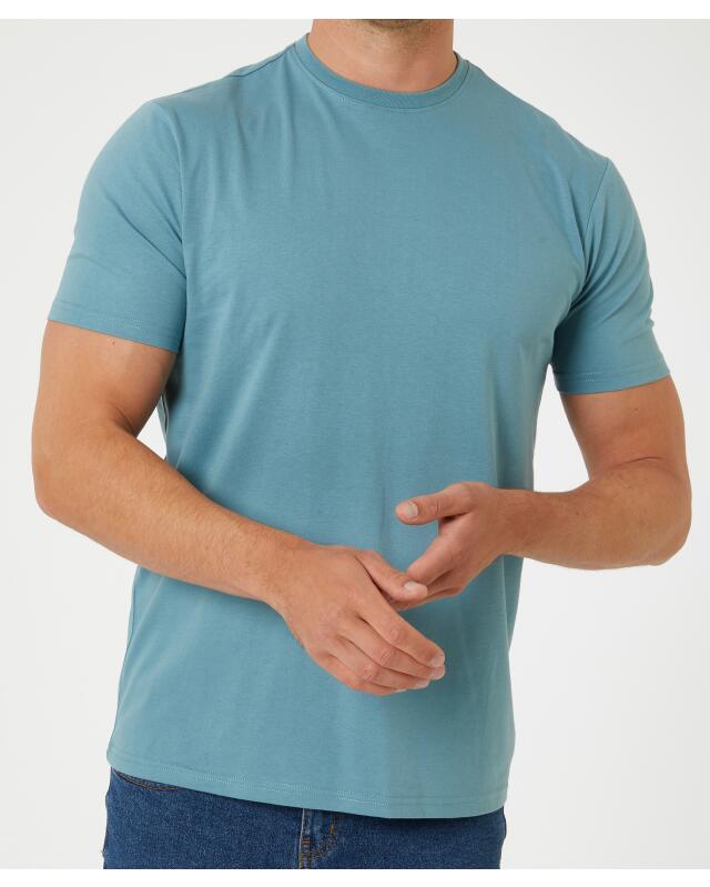 تيشيرت أساسي للرجال، أزرق فاتح (KiK Basic T-Shirt (hellblau)) — KiK, منتج ألماني أصلي في المغرب