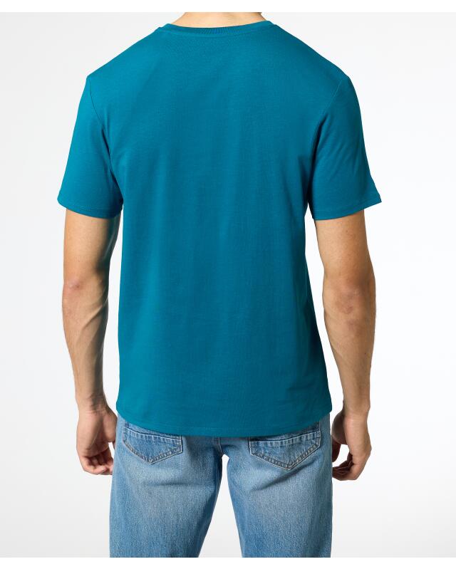 تيشيرت أساسي للرجال، أزرق بترولي (KiK Basic T-Shirt (petrol)) — KiK, منتج ألماني أصلي في المغرب