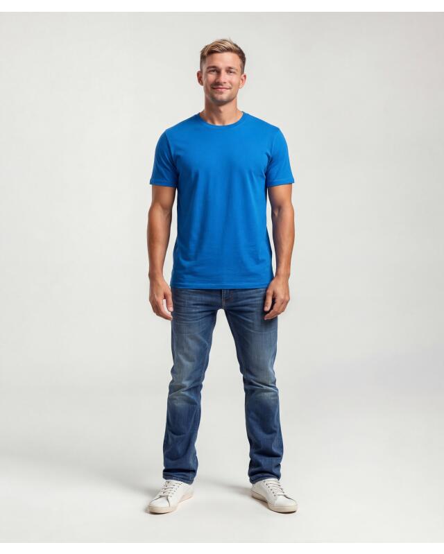 تيشيرت أساسي للرجال، أزرق ملكي (KiK Basic T-Shirt (royalblau)) — KiK, منتج ألماني أصلي في المغرب