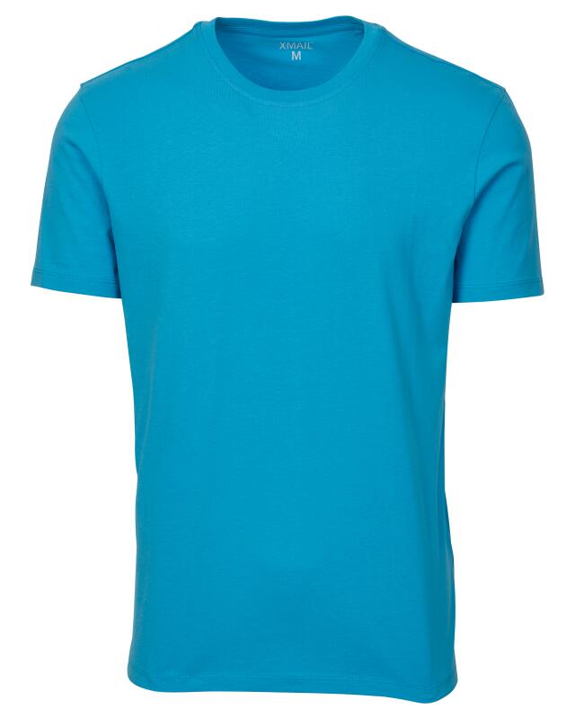 T-shirt basique homme, aqua (KiK Basic T-Shirt (aqua)) — KiK, produit allemand authentique au Maroc