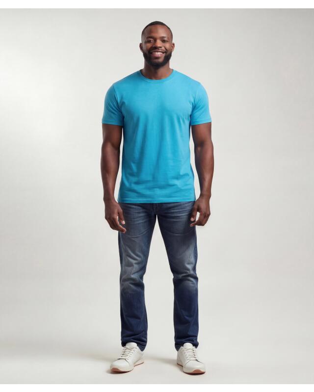 T-shirt basique homme, aqua (KiK Basic T-Shirt (aqua)) — KiK, produit allemand authentique au Maroc