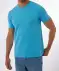 Basic T-shirt aqua blauw