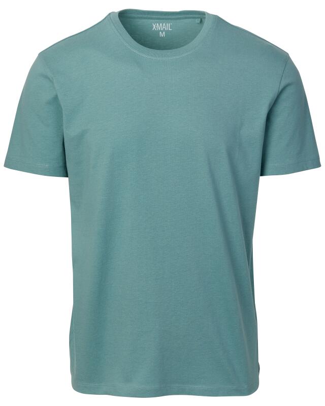 Basic T-shirt for men, grey/blue (KiK Basic T-Shirt (grau/blau)) — KiK, authentic German product in Morocco