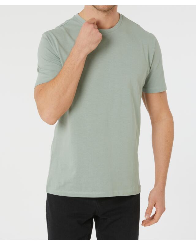 T-shirt basique homme, vert clair (KiK Basic T-Shirt (hellgrün)) — KiK, produit allemand authentique au Maroc