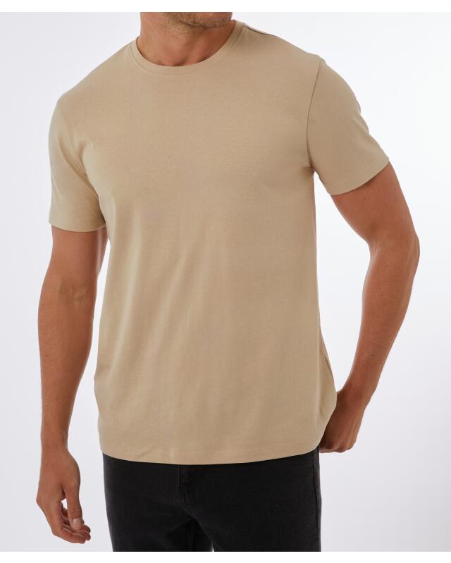 تيشيرت أساسي للرجال، إكرو (KiK Basic T-Shirt (naturfarben)) — KiK, منتج ألماني أصلي في المغرب