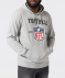 Sweatshirt mit Football-Print grau melange