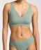 Geripptes Bustier Khaki