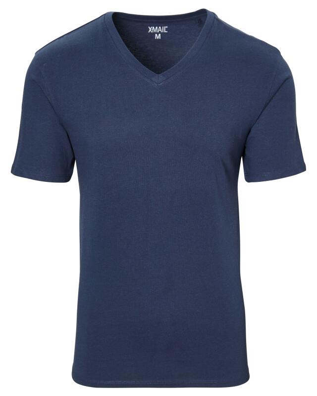 Basic T-shirt for men, navy (KiK Basic T-Shirt (dunkelblau)) — KiK, authentic German product in Morocco