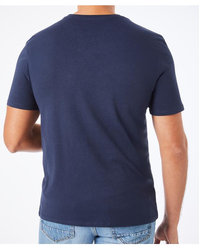 Basic T-shirt for men, navy (KiK Basic T-Shirt (dunkelblau)) — KiK, authentic German product in Morocco