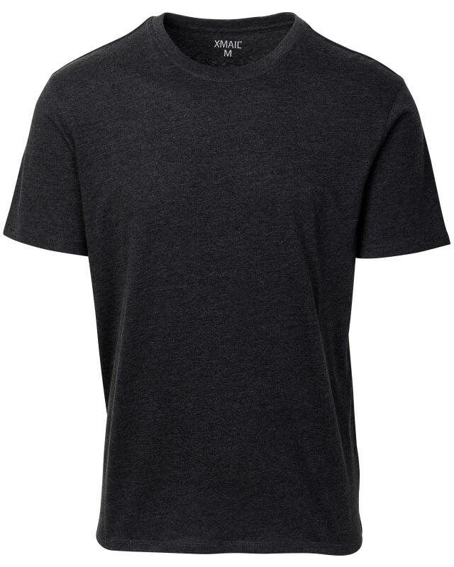 T-shirt basique homme, anthracite chiné (KiK Basic T-Shirt (anthrazit melange)) — KiK, produit allemand authentique au Maroc