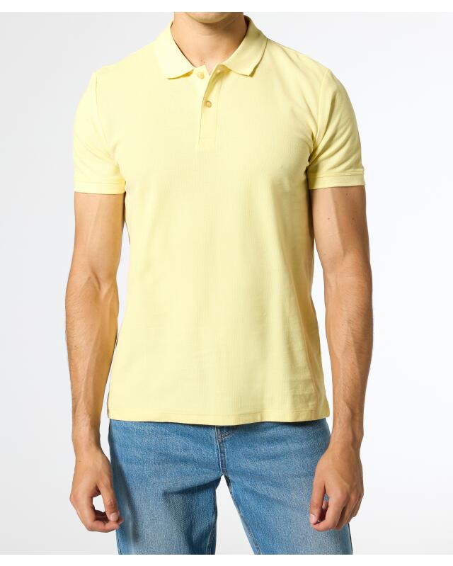 تيشيرت بولو كلاسيكي للرجال، أصفر (KiK Klassisches Poloshirt (gelb)) — KiK, منتج ألماني أصلي في المغرب