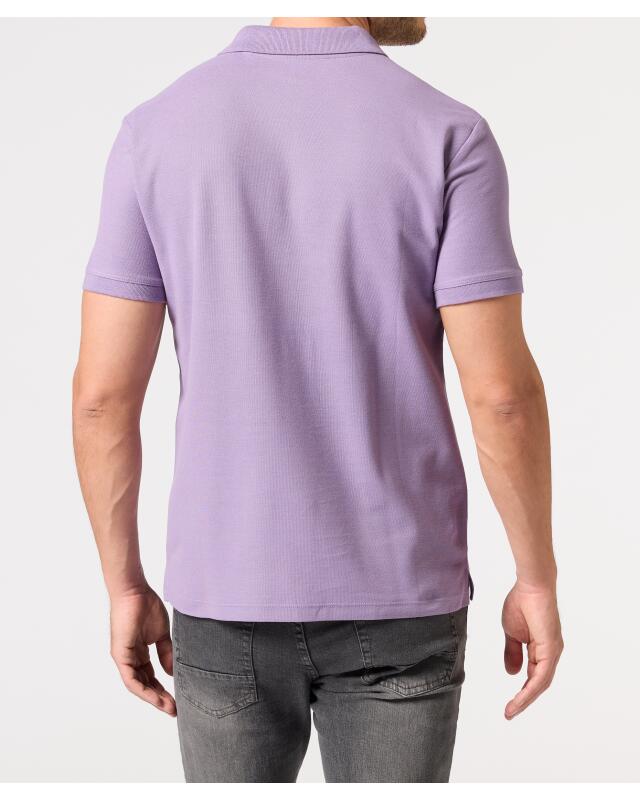 Classic polo shirt for men, dark purple (KiK Klassisches Poloshirt (dunkellila)) — KiK, authentic German product in Morocco