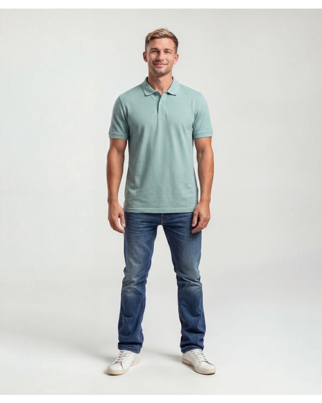 Polo classique homme, vert (KiK Klassisches Poloshirt (grün)) — KiK, produit allemand authentique au Maroc