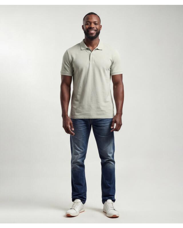 Polo classique homme, kaki clair (KiK Klassisches Poloshirt (hellkhaki)) — KiK, produit allemand authentique au Maroc