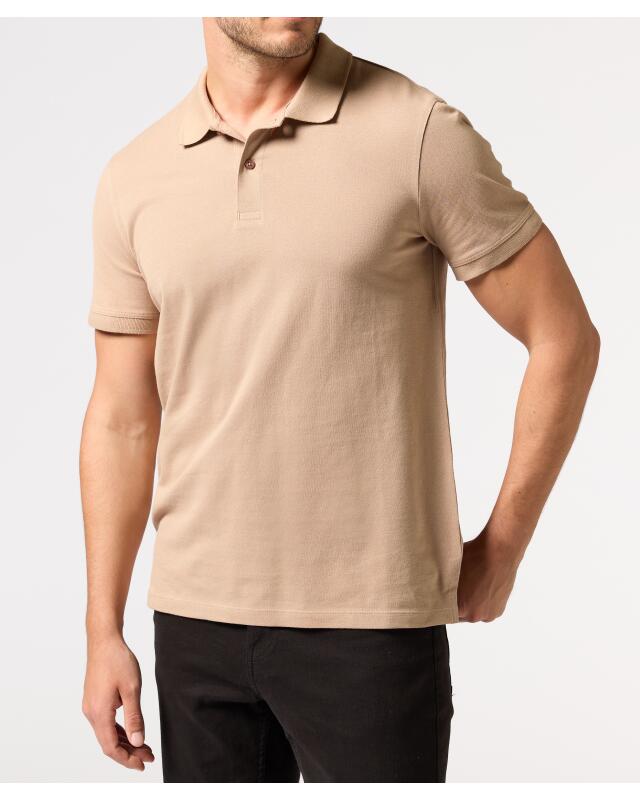 Polo classique homme, marron doux (KiK Klassisches Poloshirt (softbraun)) — KiK, produit allemand authentique au Maroc