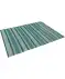 Gestreifter Outdoorteppich grün