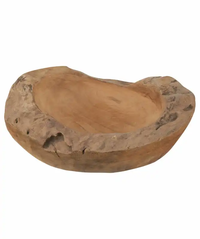 Teakhouten decoratieve schaal