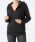 Schwarze Sweatjacke schwarz