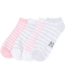 Sneakersocken grau/rosa