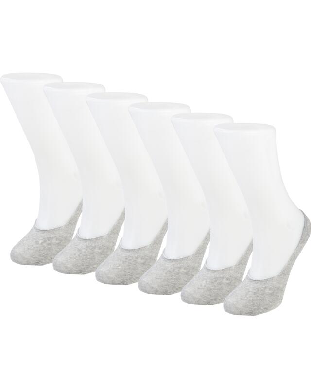 Socquettes antidérapantes femme, gris chiné (KiK Füßlinge Anti-Slip (grau melange)) — KiK, produit allemand authentique au Maroc