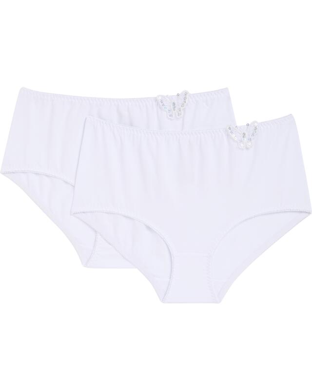Briefs with butterfly for women, white (KiK Slips mit Schmetterling (weiß)) — KiK, authentic German product in Morocco