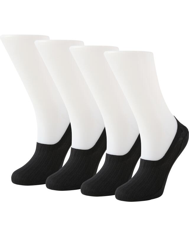 No-show socks for women, black (KiK Füßlinge (schwarz)) — KiK, authentic German product in Morocco