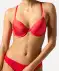 Super push-up podprsenka červená červená