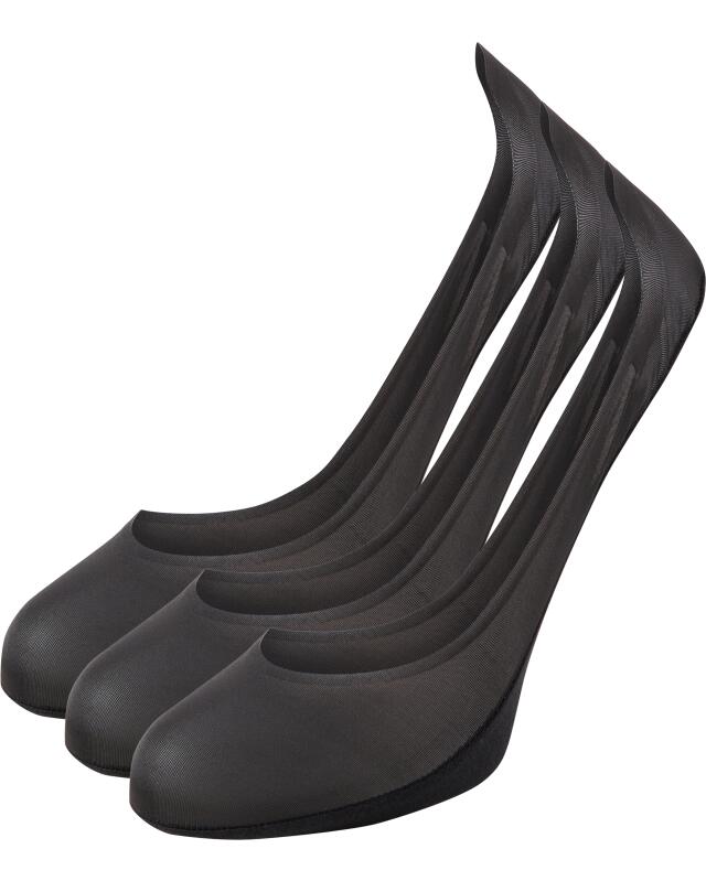 Socquettes antidérapantes femme, noir (KiK Füßlinge Anti-Slip (schwarz)) — KiK, produit allemand authentique au Maroc