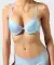 Biustonosz push-up jasnoniebieski