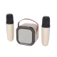 Mini Karaoke-Set mit 2 Mikrofonen