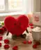 Měkká hračka srdce červená