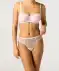 Balconette-BH + Panty mit Mesh hellrosa