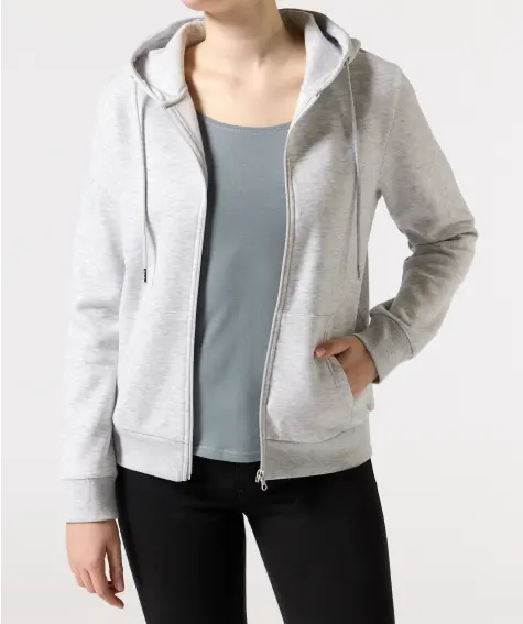 Sweatjacke in Melange