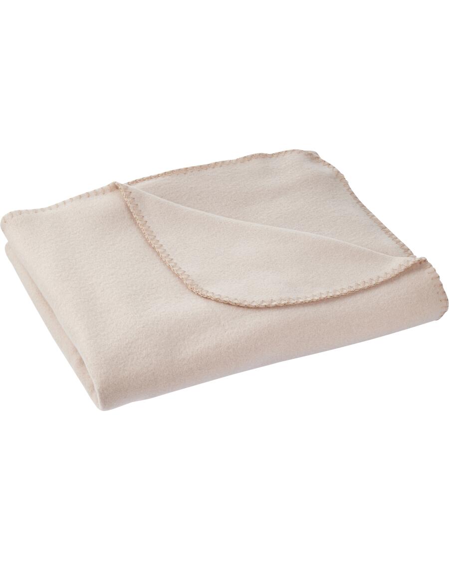 Fleecedecke Beige