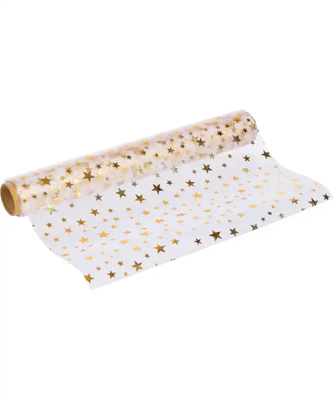 Organza Dekostoff Weihnachten