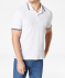 Poloshirt mit Kontraststreifen weiß