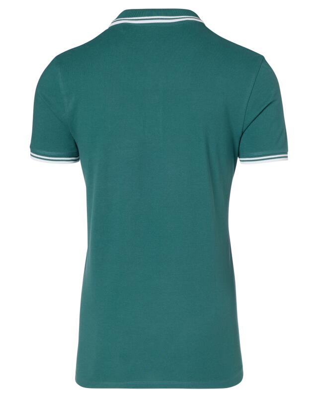 Cotton polo shirt for men, fir green (KiK Poloshirt aus Baumwolle (tanne)) — KiK, authentic German product in Morocco