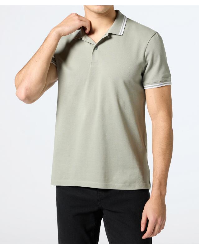 Polo homme, kaki clair (KiK Poloshirt (hellkhaki)) — KiK, produit allemand authentique au Maroc