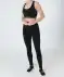 Sportlegging geribbeld zwart