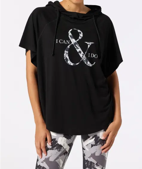 Schwarzes Sport-Shirt