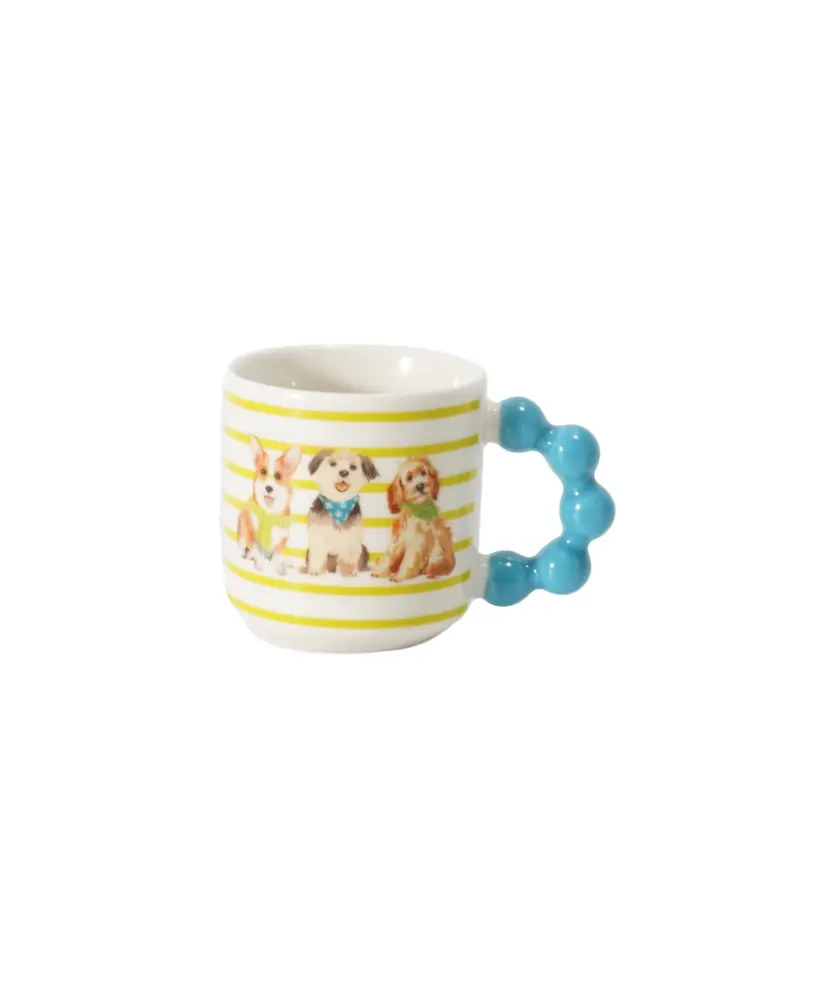 Tasse mit Tieren, blau