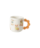 Tasse mit Tieren orange bedruckt