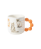 Tasse mit Tieren orange