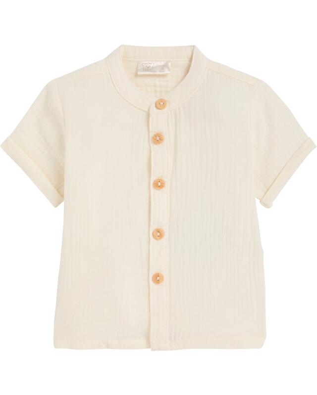 Shirt + shorts with braces for baby boys, natural (KiK Hemd + Shorts mit Hosenträgern (naturfarben)) — KiK, authentic German product in Morocco