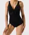 Badeanzug mit Knotendetail schwarz