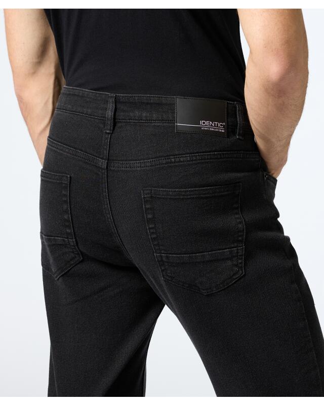 Jean basique homme, jean noir (KiK Schwarze Basic Jeans (Denim black)) — KiK, produit allemand authentique au Maroc